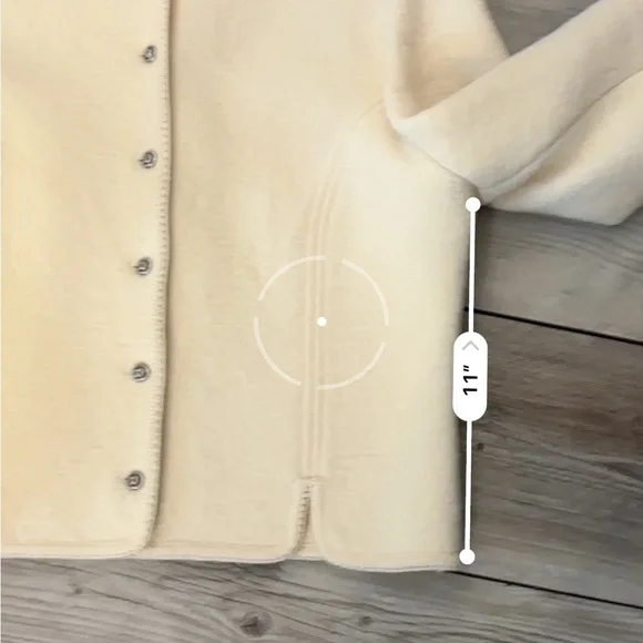 Vintage 100 Wool Cream Deans of Scotland Jacket Size Medium - Picture 7 of 9